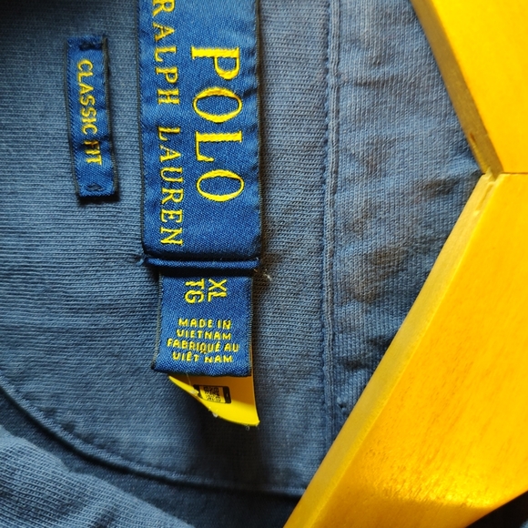 Men's Polo Ralph Lauren Classic Fit Cotton Linen Mesh Pocket - XLT - Picture 4 of 8